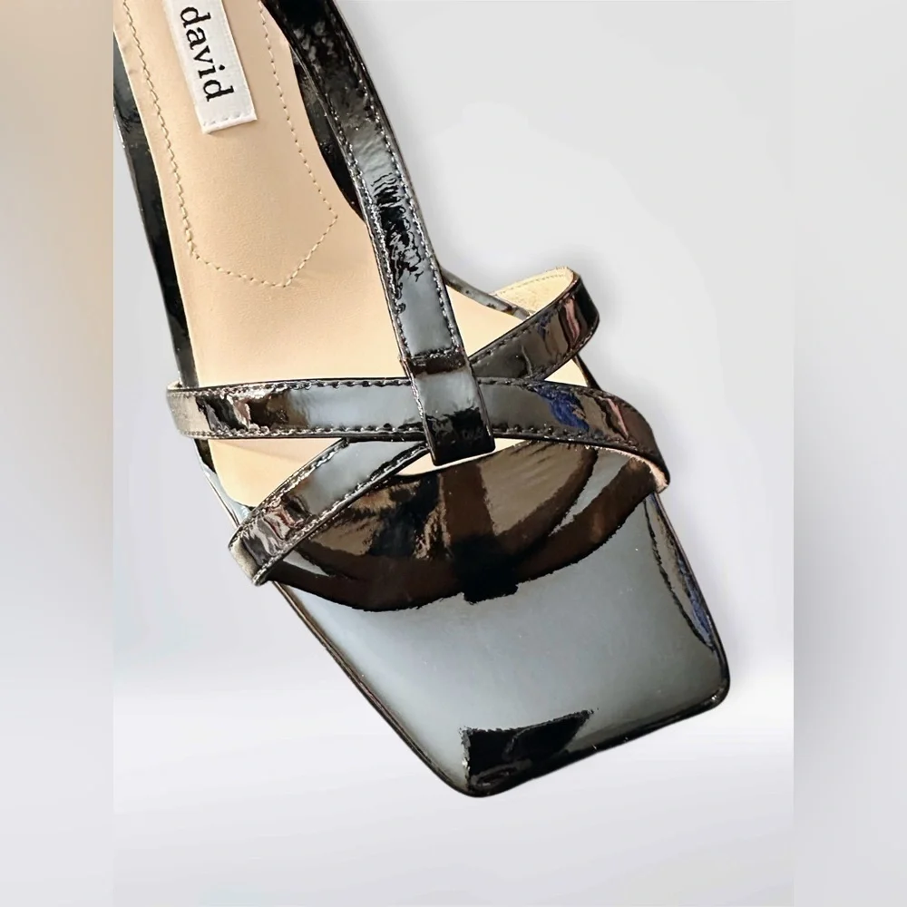 NEW Charles David Women's Tucker Heeled Sandal Black    Size 8